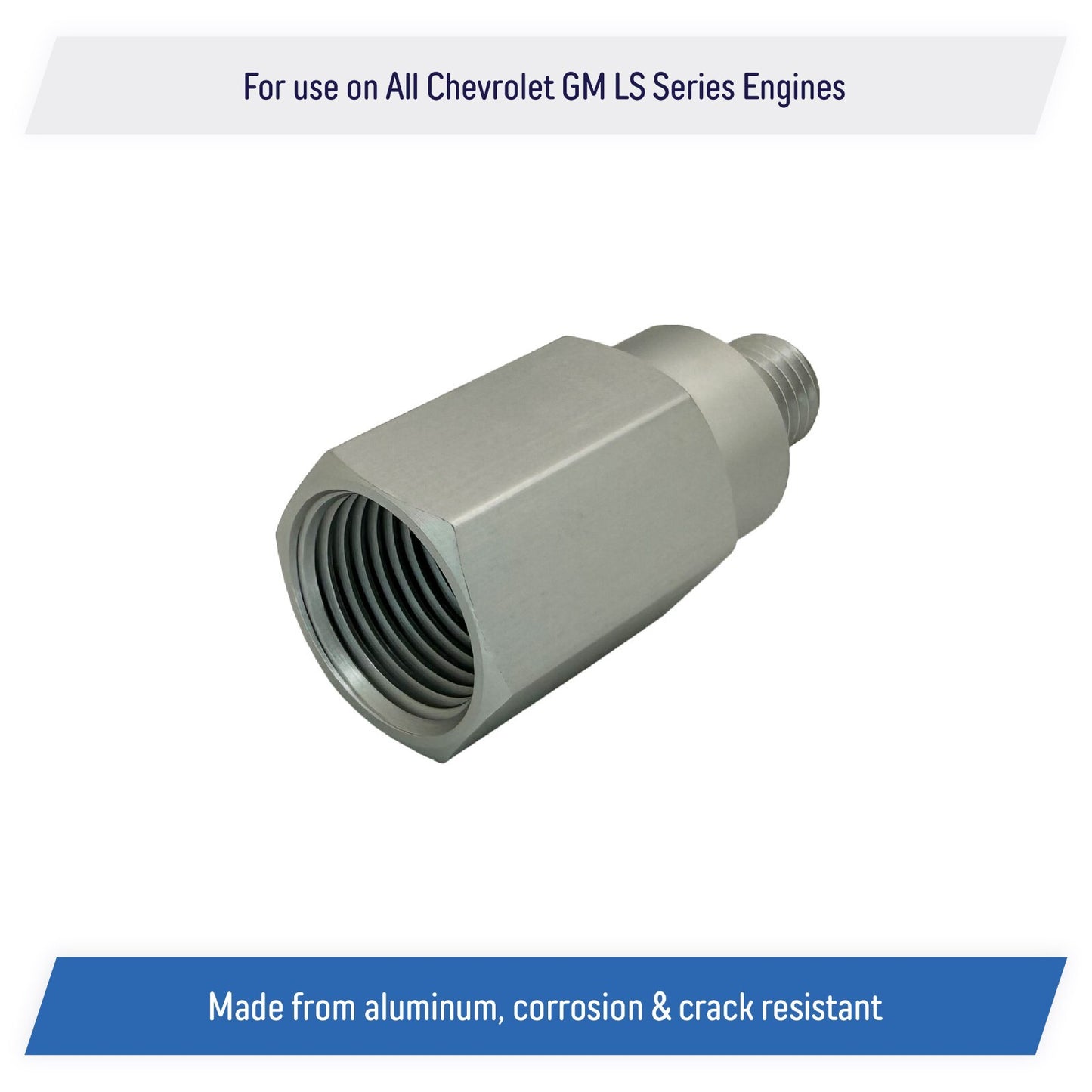 Coolant Temperature Sensor Adapter for All Chevy GM, LS Engine M12-1.5 to 1/2"