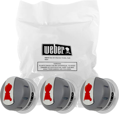 Solid Spare (3) Weber Genesis Knob Kit 88848