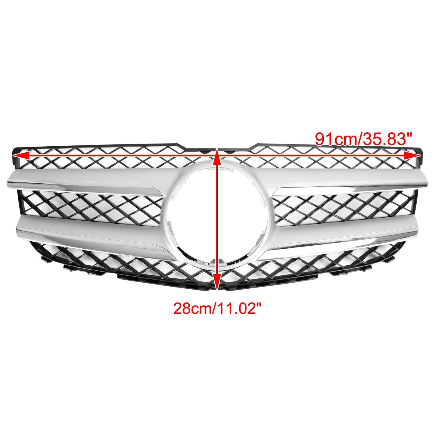 Front Hood Bumper Grill Grille 2048802983 Fit Mercedes-Benz GLK250 GLK350