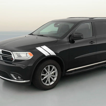 4" Dual Fender Stripe Hash Mark Stripe Decal Graphic Kit For Dodge Durango