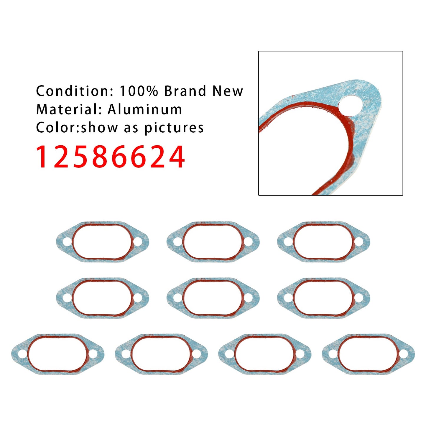10PCS 12586624 Oil Pan Cover Gasket