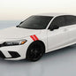 3" Fender Stripe Hash Mark Stripe Decal Graphic Kit For Honda Civic