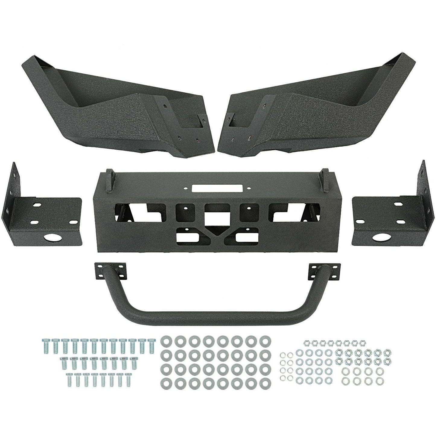 Solid Spare Front Steel Bumper w/ Bull Bar For 97-04 Dodge Dakota Durango 98 99 00 01 02 03