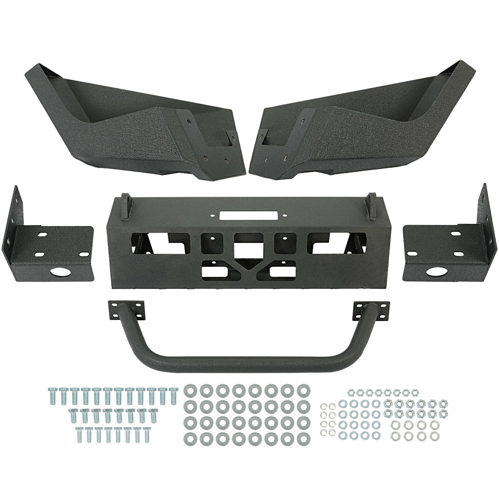 Solid Spare Front Steel Bumper w/ Bull Bar For 97-04 Dodge Dakota Durango 98 99 00 01 02 03