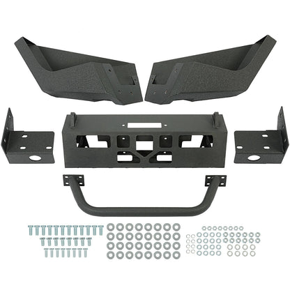 Solid Spare Front Steel Bumper w/ Bull Bar For 97-04 Dodge Dakota Durango 98 99 00 01 02 03