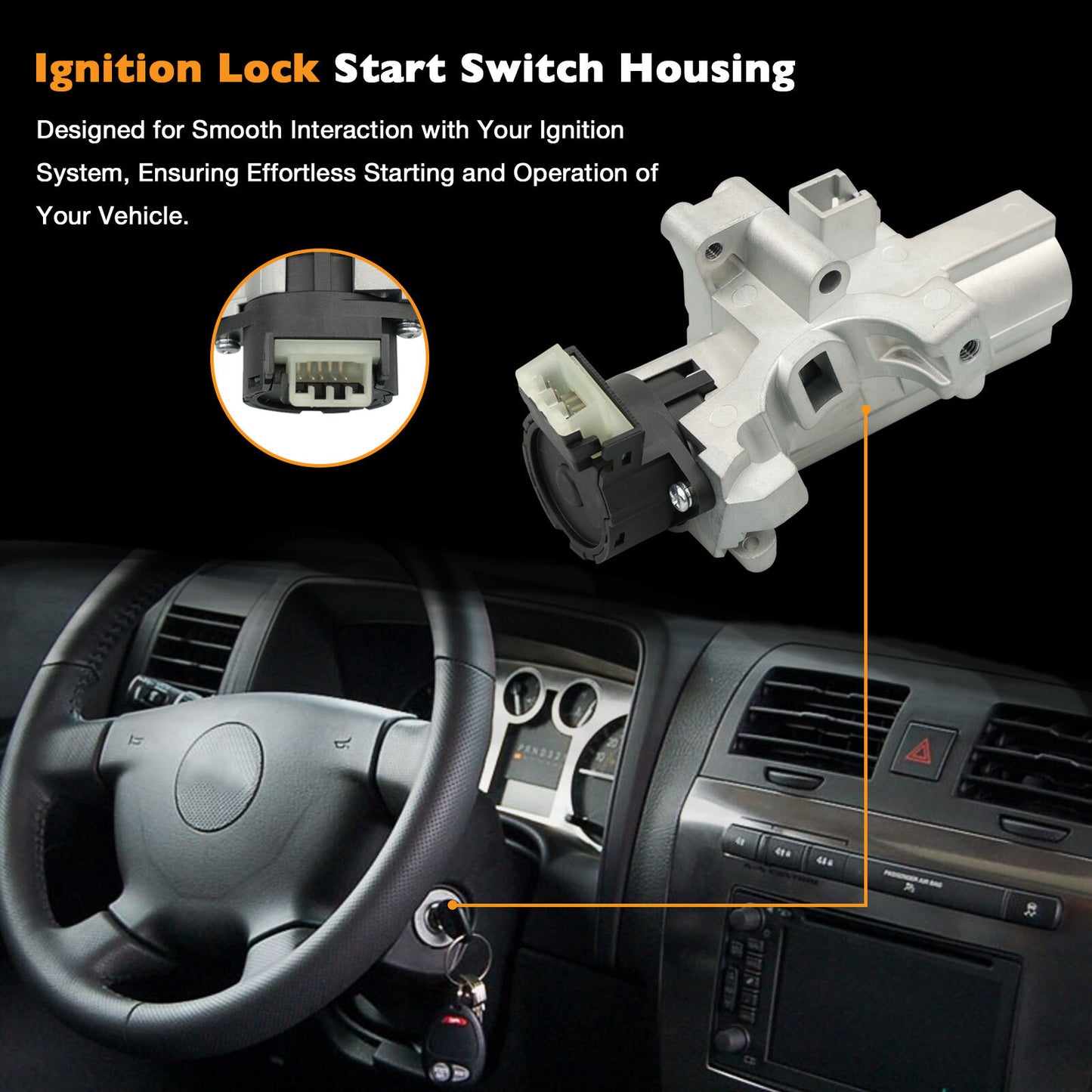Ignition Lock Switch Cylinder Housing For 04-12 Chevy Colorado GMC Canyon Hummer