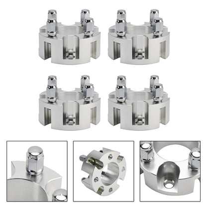 2" Wheel Spacers Kit Cable Golf Carts Lug Nuts Silver For Yamaha Club Car Ezgo