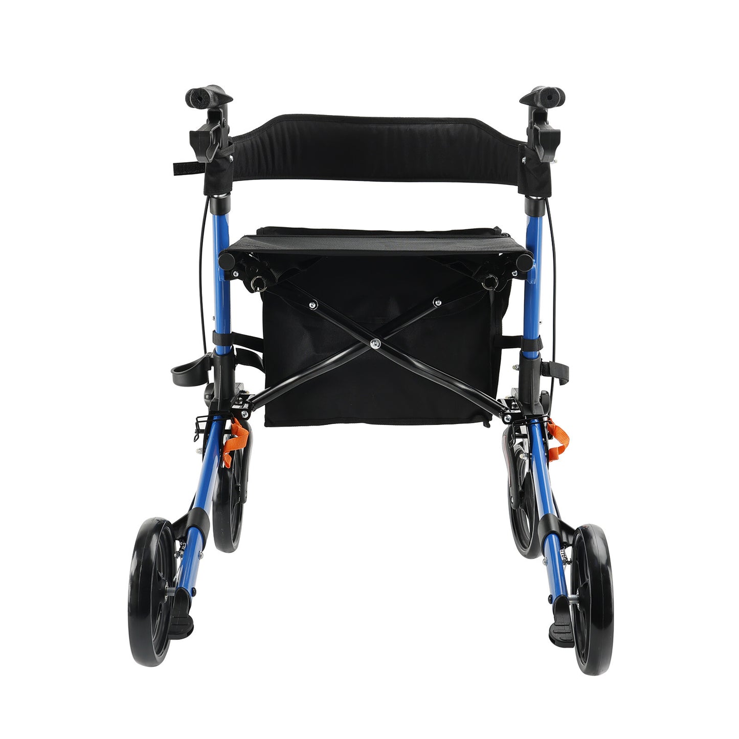 Rollator Walker with Seat for Seniors, 8" Wheels Walker, Lightweight, Adjustable