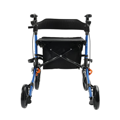 Rollator Walker with Seat for Seniors, 8" Wheels Walker, Lightweight, Adjustable