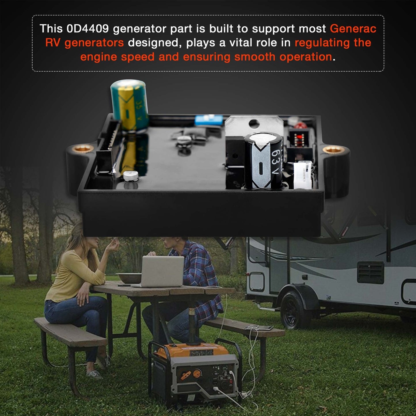 0D4409 RV Portable Generator Governor Idle Control Fit Generac Stepper Motor