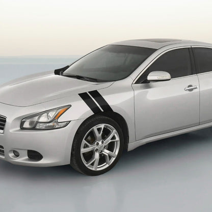 4" Dual Fender Stripe Hash Mark Stripe Decal Graphic Kit For Nissan Maxima