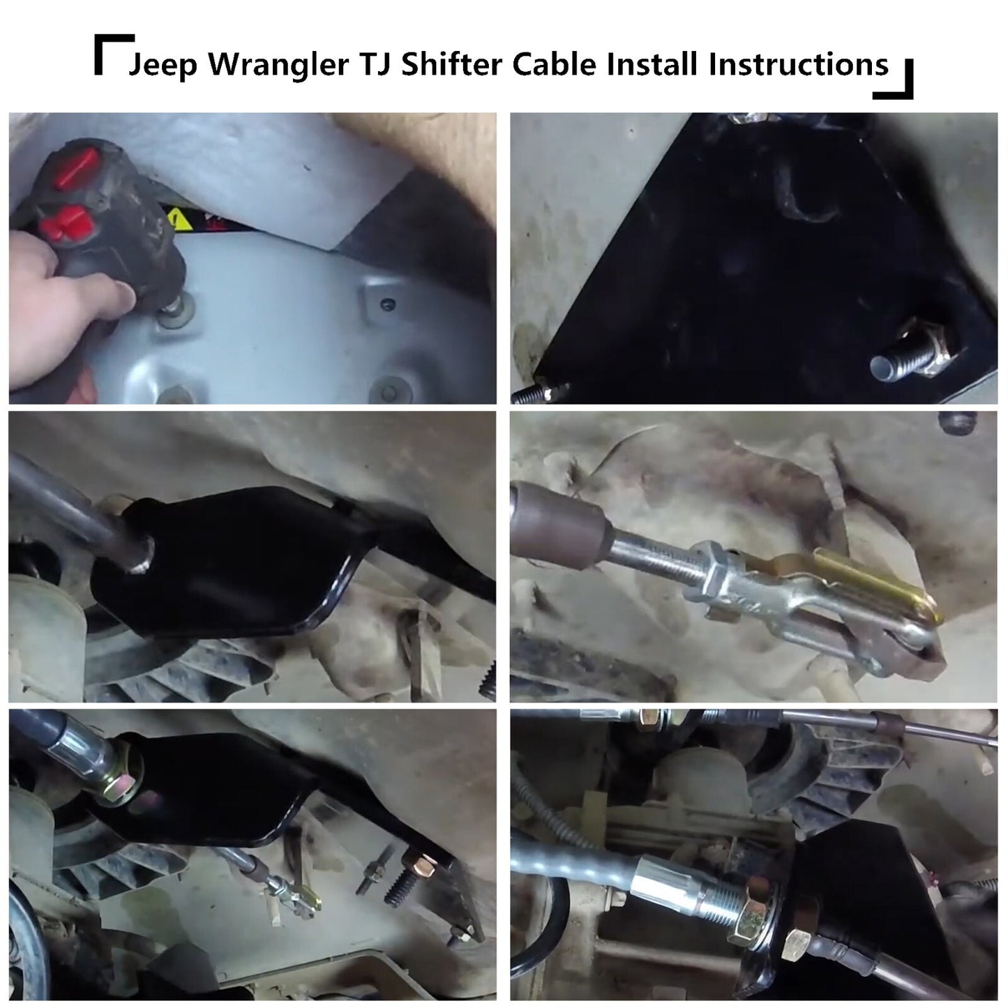 Transfer Case Cable Shift Linkage Upgrade Heavy Duty for 97-06 Jeep Wrangler TJ