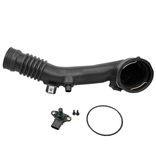 Solid Spare Air Turbocharger Pipe Hose Rear Duct For BMW 535i 640i 740i X5 X6 13717609811