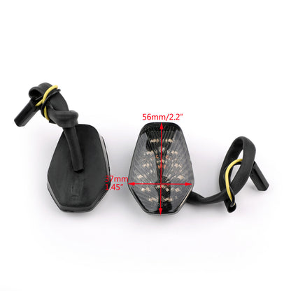 Smoke Turn Signals Fits For Suzuki GSXR 600 GSXR750 GSX-R1000 Flush Mount