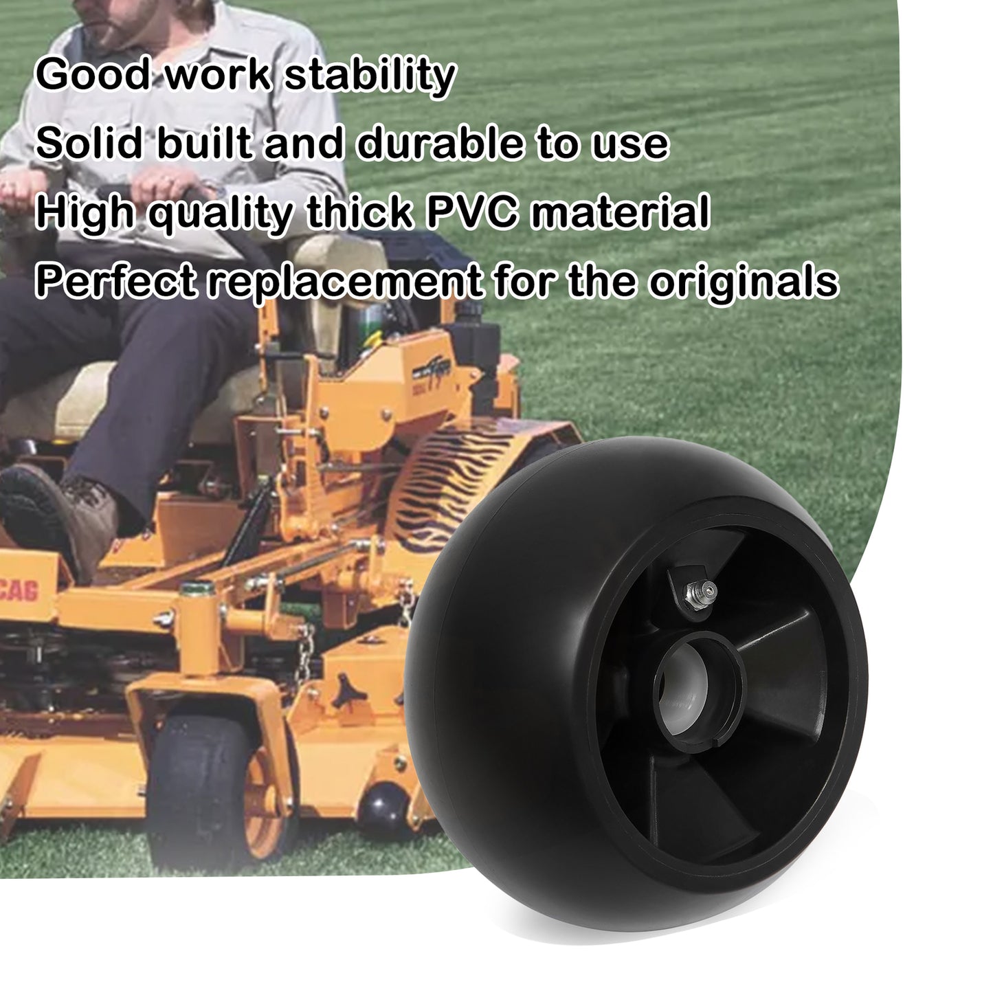 4X AM125172 Mower Deck Wheel Kit For John Deere 48" 54" 60" 72" Deck Lawn Mowers