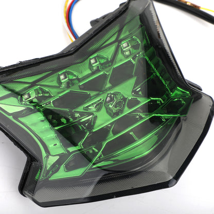 LED Brake Turn Signals Taillight For Kawasaki Z650 Ninja 650 Z900 2017-24 Green