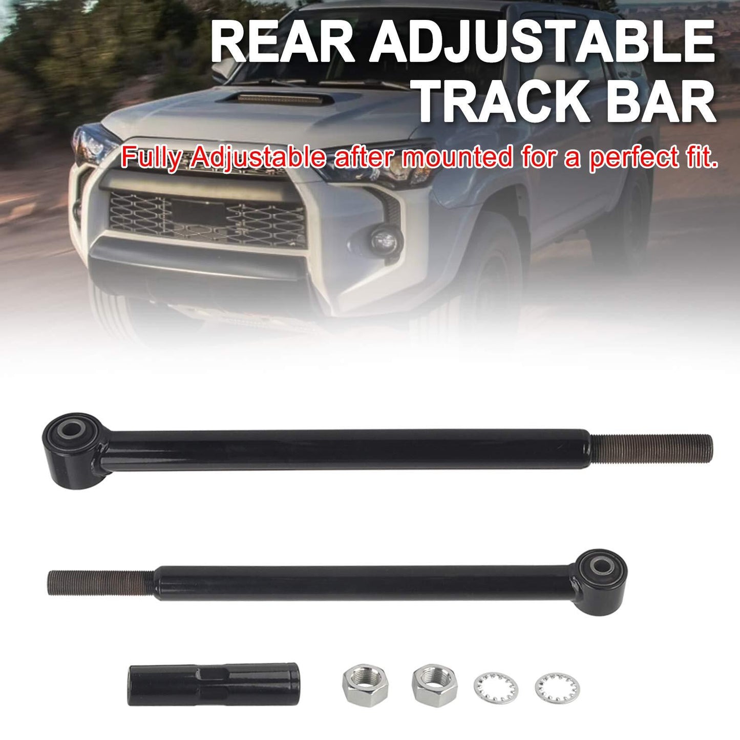 0-4" Lift Adjustable Rear Track Bar Fit Toyota 4Runner 2003-2023 Fit FJ 2007-14