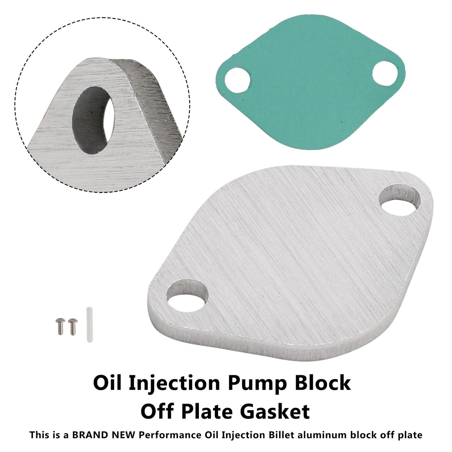 Oil Injection Pump Block Off Plate Gasket For Suzuki LT50 LTA50 JR50 All Years