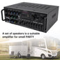 2500W Peak Stereo HiFi Power Amplifier Bluetooth5.4 Karaoke FM USB EQ Mixer 110V