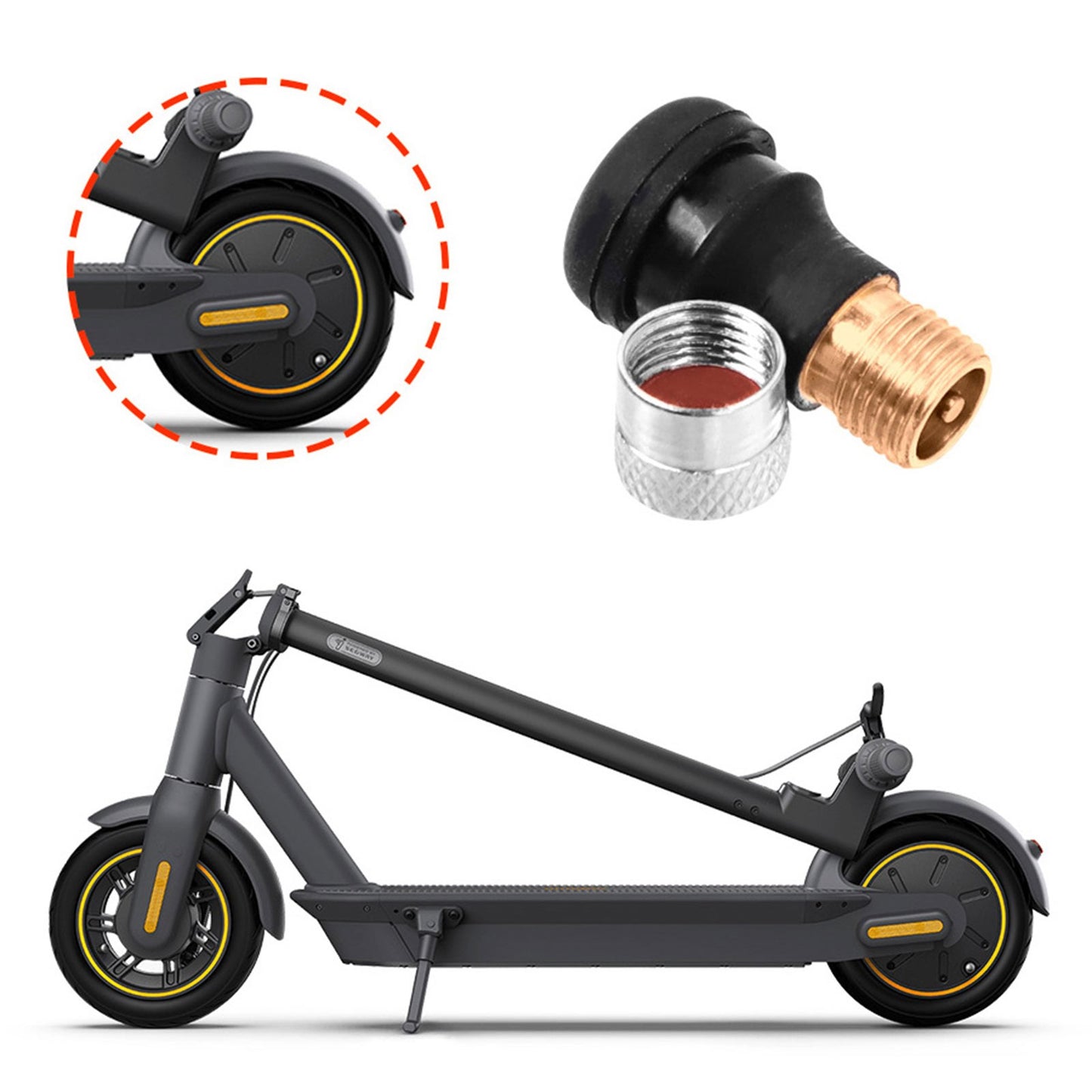 60/70-6.5 Electric Scooter Tire Tubeless Thickened Tyre For Ninebot Max G30