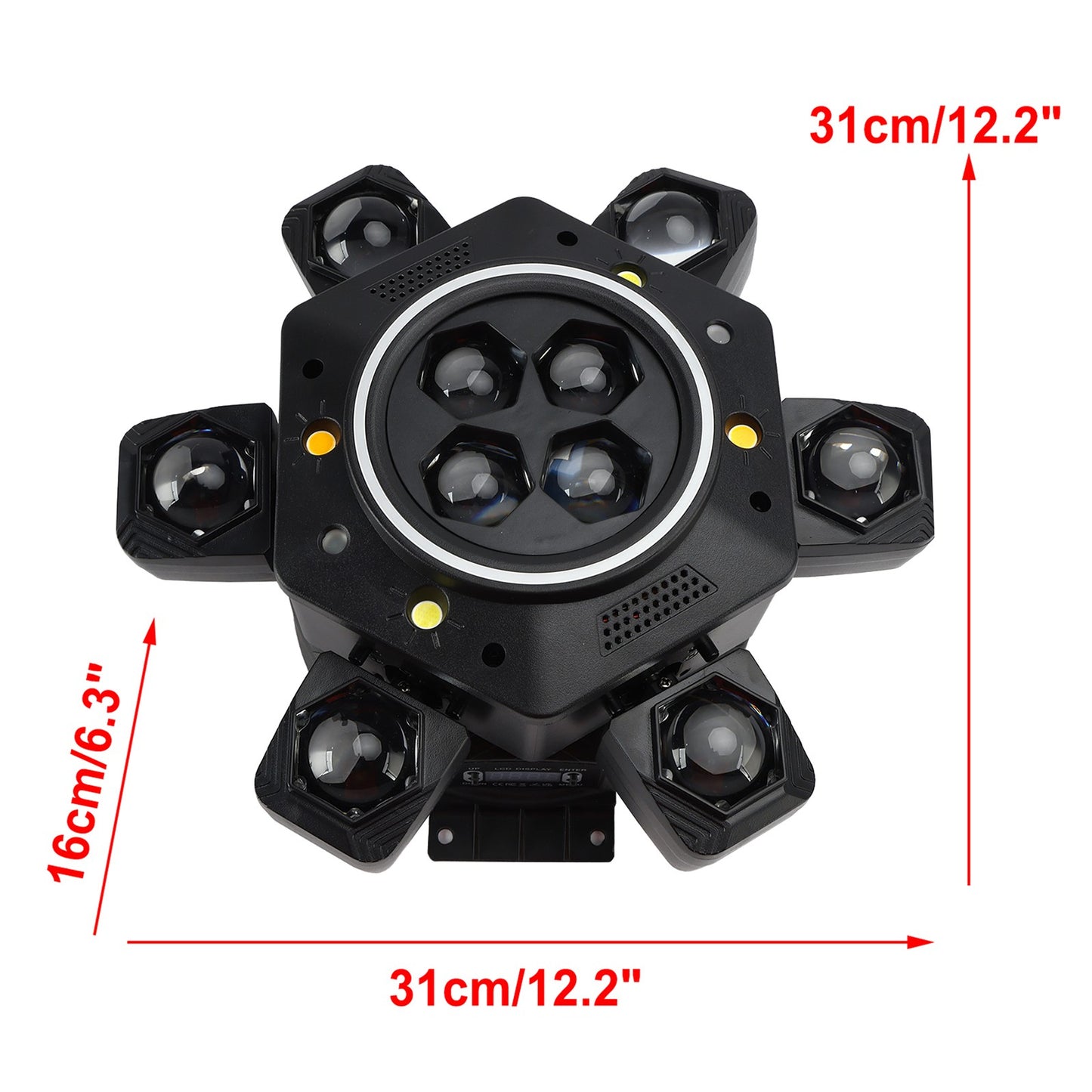 10 LED RGBW Moving Head Strobe Light Laser Stage Lighting Beam DMX Disco DJ
