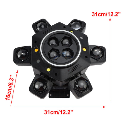 10 LED RGBW Moving Head Strobe Light Laser Stage Lighting Beam DMX Disco DJ