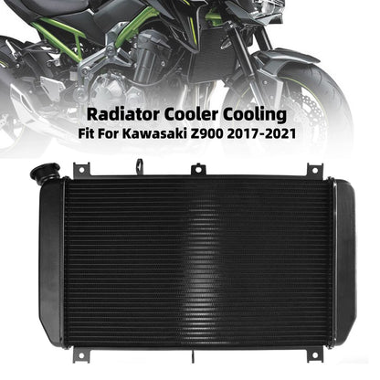 Aluminum Radiator Cooler Cooling Fit For Motorcycle Kawasaki Z900 2017-25 20