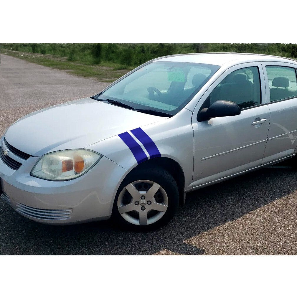 3" Dual Fender Stripe Hash Mark Stripe Decal Graphic Kit For CHEVY COBALT