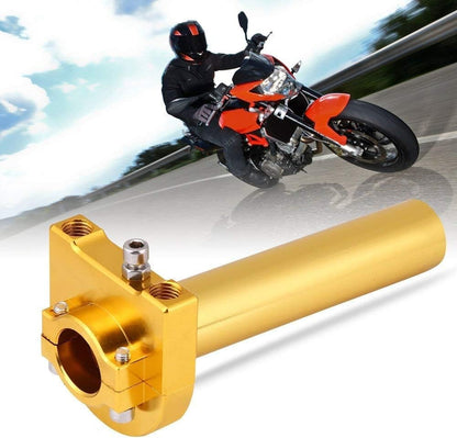 7/8" Turn Twist Throttle Handle Bar Throttle Tube Universal Gold for Motorcycle