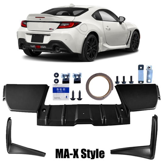 2022-2025 Fit Subaru BRZ Toyota GR86 MA-X Style Rear Bumper & Lower Diffuser Lip