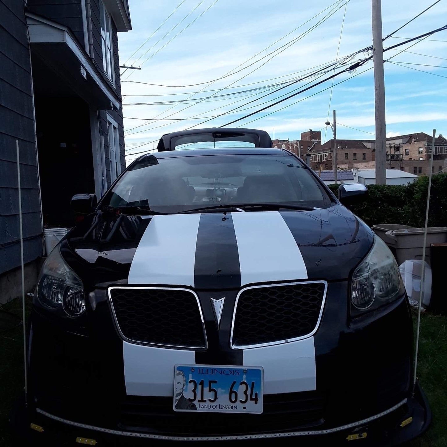 10" VINYL RALLY STRIPES RACING STRIPE KIT HOOD TRUNK ROOF For PONTIAC VIBE