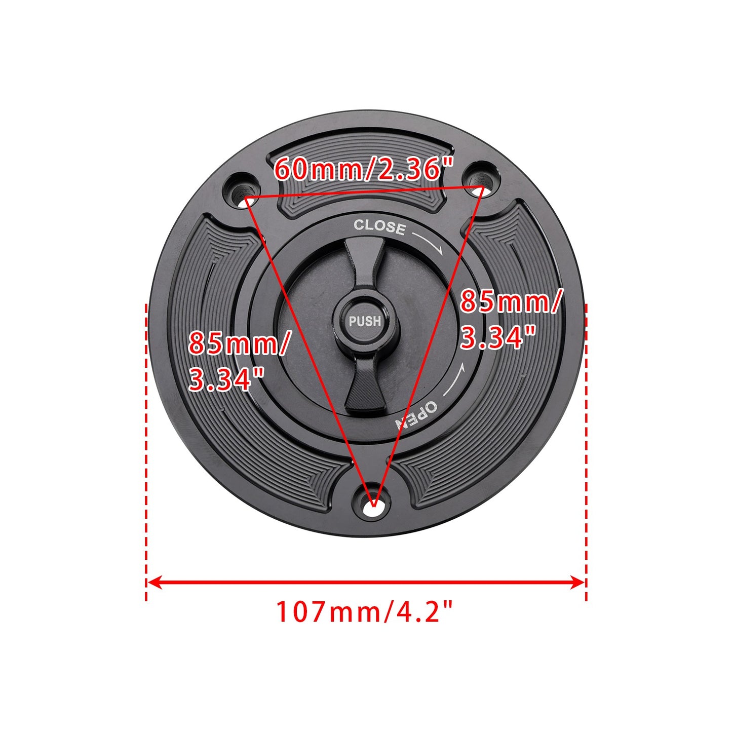 Quick Release Fuel Gas Tank Cap For Suzuki GSXR 600 GSX-R 750 1000 2004-2025