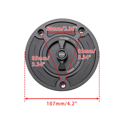 Quick Release Fuel Gas Tank Cap For Suzuki GSXR 600 GSX-R 750 1000 2004-2025