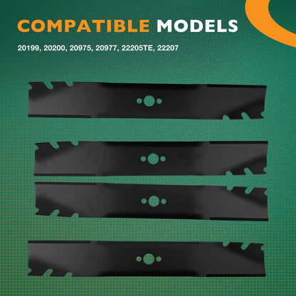 4x 120-9500-03 Lawn Mower Mulching Blades For Toro Exmark ECKA30 22205TE 20120