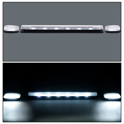 Solid Spare 3Pcs White LED Cab Roof Marker Top lights For Chevrolet Silverado 2500 3500