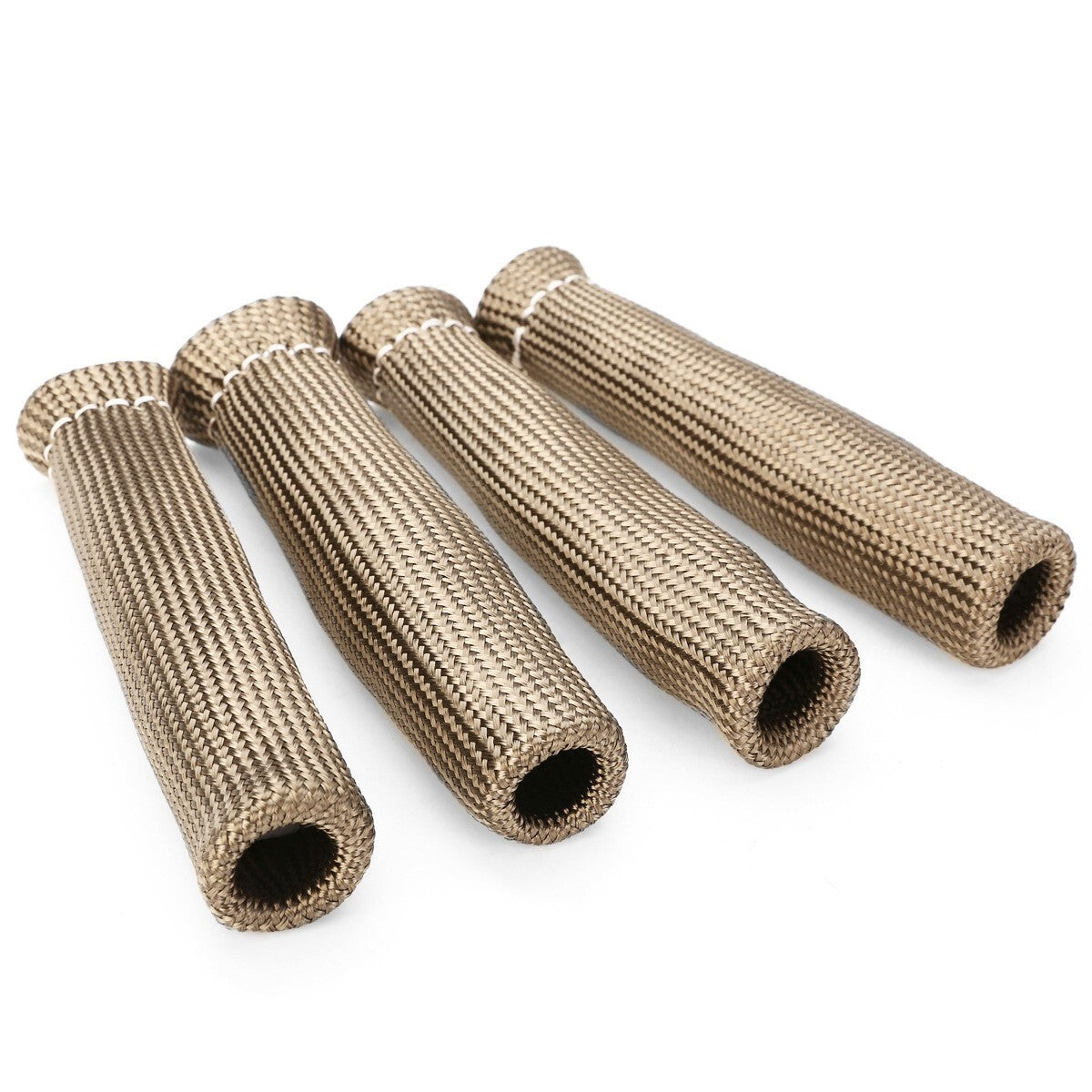 8x Spark Plug Header Boots 2500 degree F Plug Heat Shield Sleeve Wire Cover Wrap