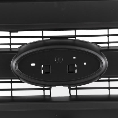 King Ranch Style Front Grille W/Camera Hole Matte Black For Ford F150 2015-2017