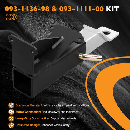 2" Trailer Hitch Receivers Kit For Bad Boy, Maverick 093-1136-23 093-1136-98