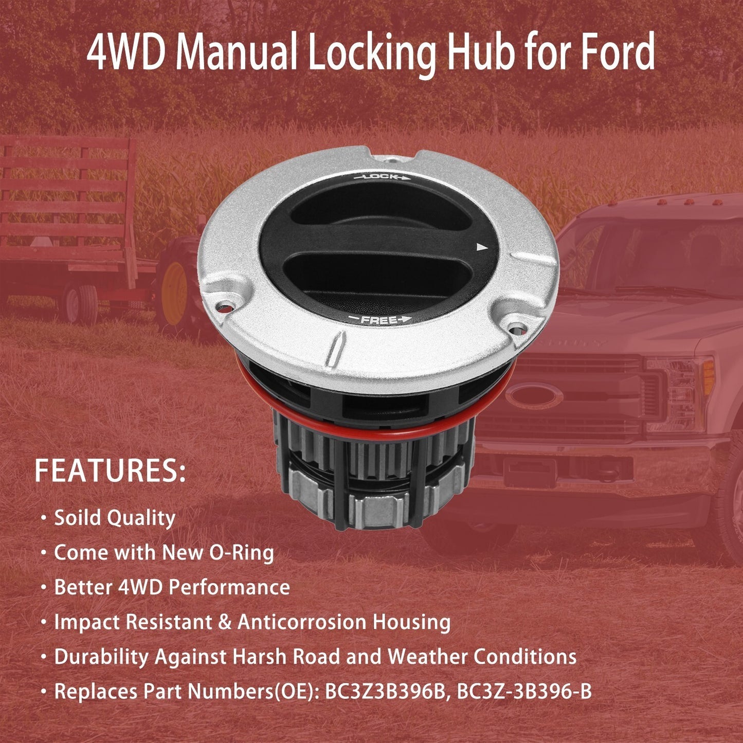 For 05-23 Ford F450 F550 Super Duty 4WD Front Manual Lock Hub Link BC3Z-3B396-B
