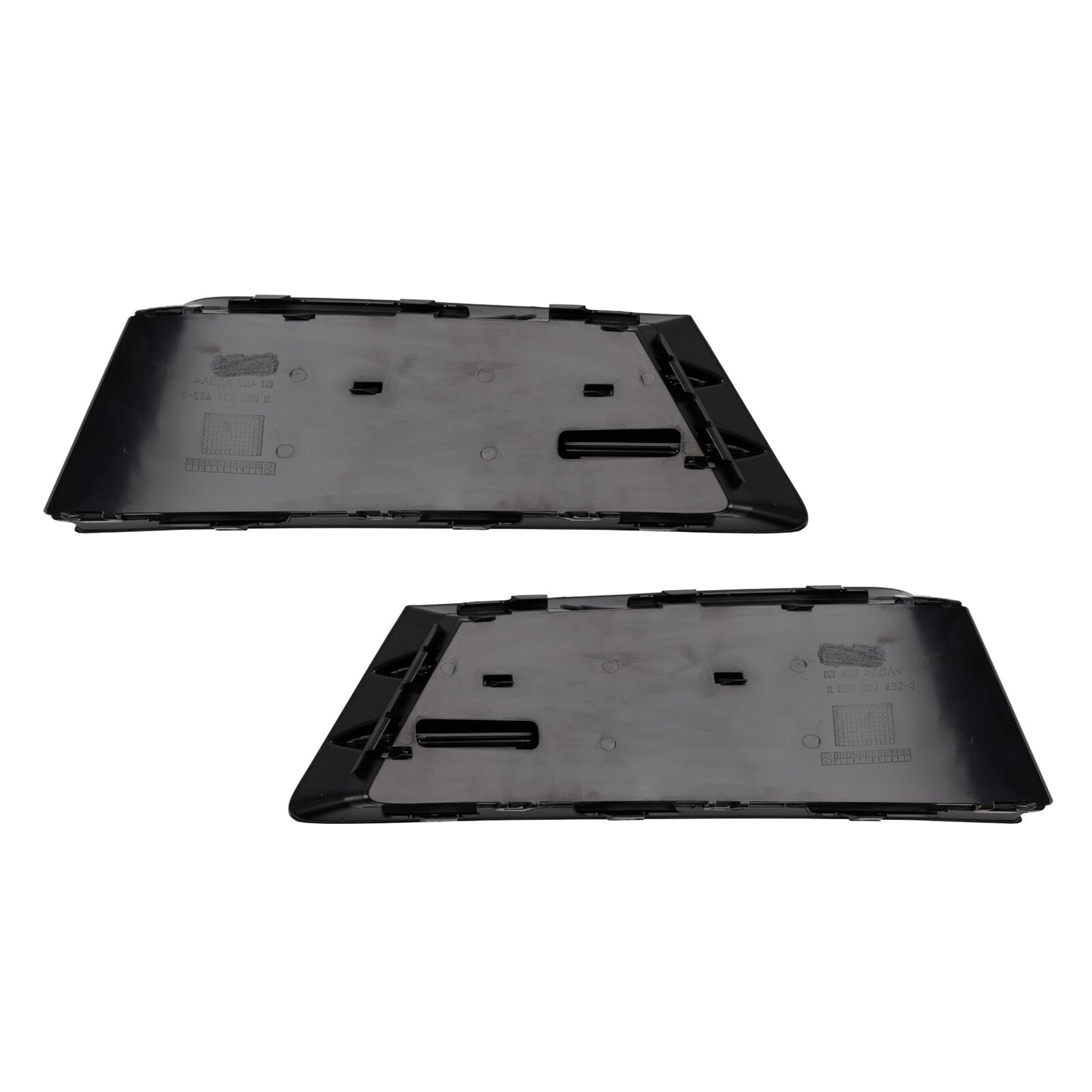 2PCS Front Fog Light Grille Lower Bumper Grill Fit AUDI A4 B9 2016-2018