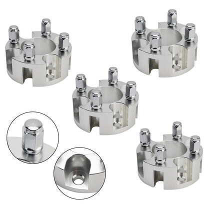 2" Wheel Spacers Kit Cable Golf Carts Lug Nuts Silver For Yamaha Club Car Ezgo