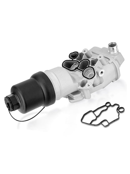 Engine Oil Cooler Oil Filter Assembly For VW Jetta GTI Passat Eos 2.0L 06-2008