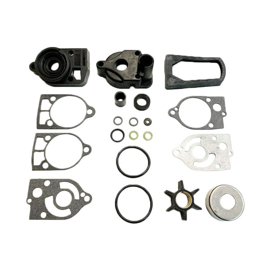 Solid Spare Water Pump Impeller Kit + Base + Exhaust Tubes for Mercury 46-77177A3 18-3324