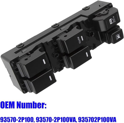 Master Power Window Switch for Kia Sorento 2010-2014 93570-2P100VA 93570-2P100
