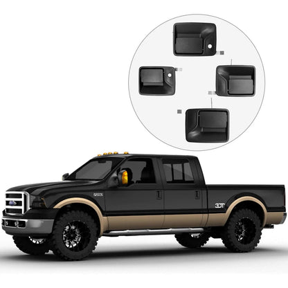 4Pcs Exterior Door Handles Set For 1999-2016 Ford F-250 F-350 Super Duty 79306