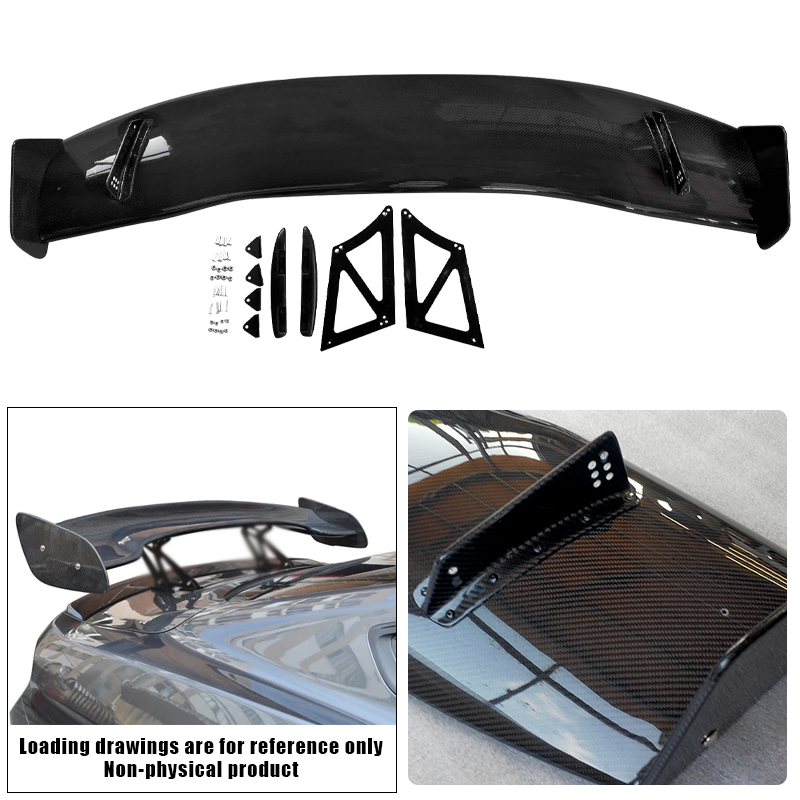 Fit 2013-2020 AUDI A3 S3 RS3 TYPE-8V SEDAN Carbon Fiber Trunk Black Spoiler Wing