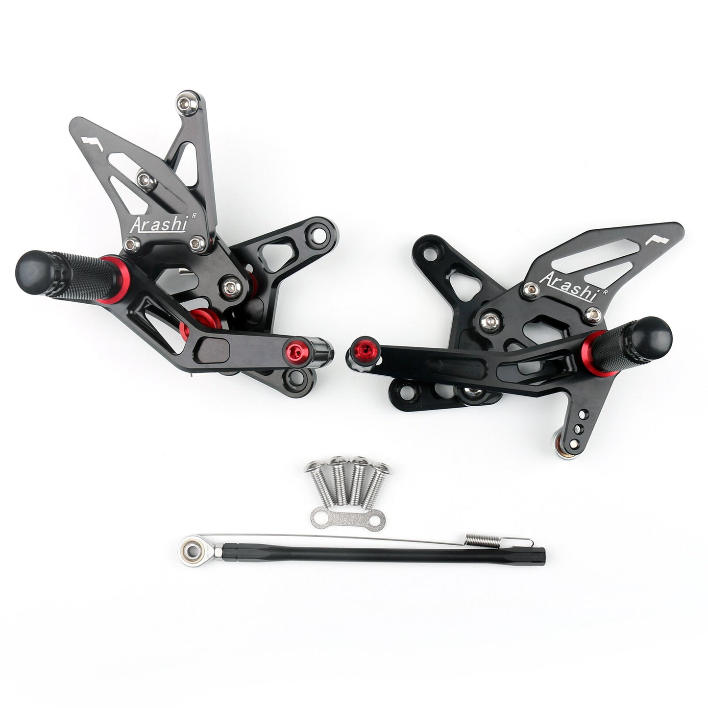 Rearset Rear set Foot pegs Fits for Kawasaki ZX6R ZX 6R 2007-2008 Black