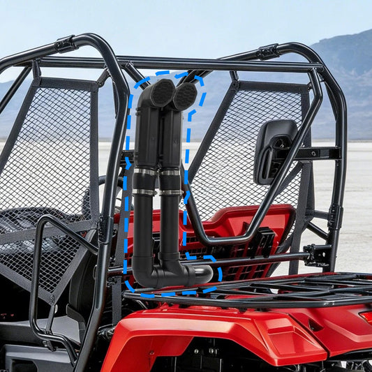 Solid Spare Snorkel Kit For Honda Pioneer 500 2015-2022 2021 Clamp-on Plastic (ABS+PVC)