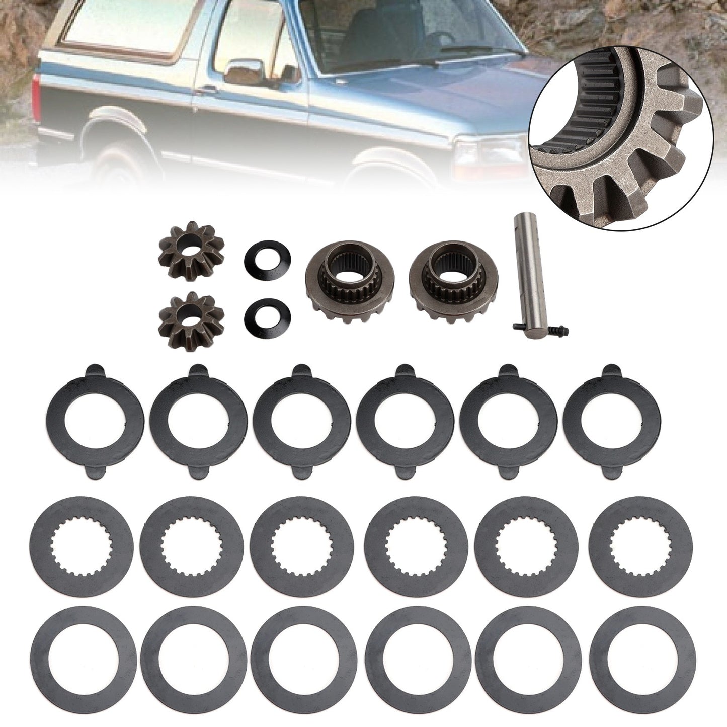 8.8" Traclok Posi Clutch Pack Kit Lsd Spider Gears For Ford 8.8" Truck Rearend
