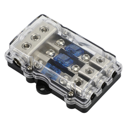 3Way Car Mini ANL Blade Fuse Holder Stereo Audio Power Distribution Block 60 Amp